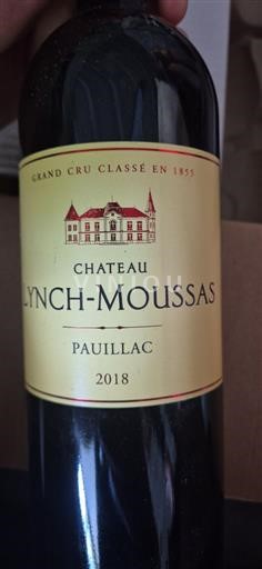 Bordeaux Pauillac Grand Cru Château Lynch-Moussas 2018