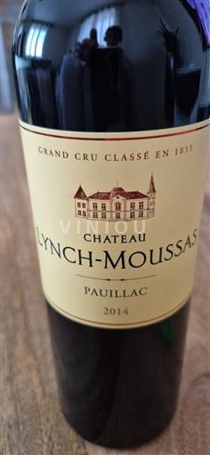 Bordeaux Pauillac Grand Cru Château Lynch-Moussas 2014