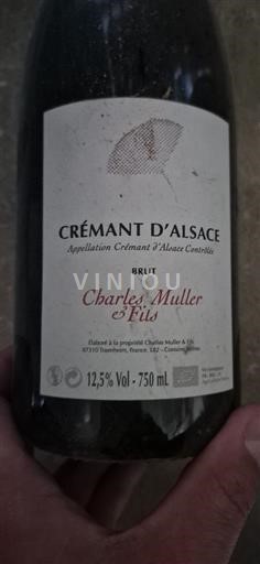 Alsasko Crémant d'Alsace Charles Muller & Fils Neročník