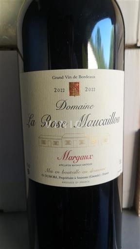 Bordéus Margaux Domaine La Rose Maucailou 2022