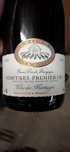 Burgund Mercurey Premier Cru Domaine Four Bassot Clos des Montaigus 2022