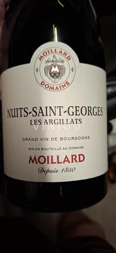 Borgoña Nuits-Saint-Georges Moillard Les Argillats 2022