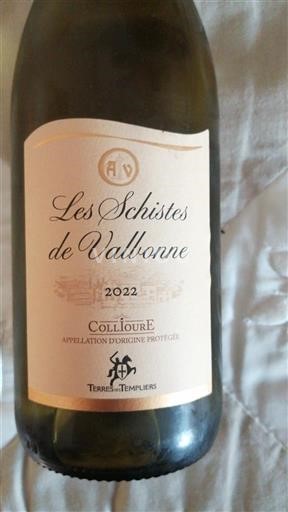 Roussillon Collioure Terres des Templiers Les Schistes de Vallbonne 2022