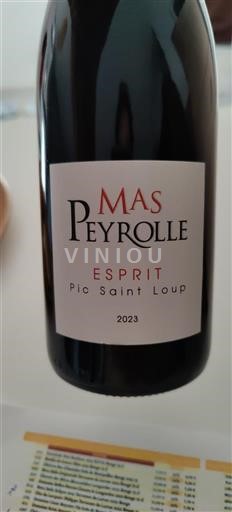 Languedoc Pic-saint-loup Mas Peyrolle Esprit 2023