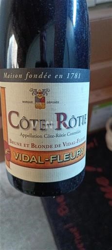 Rhônevallei Côte-rôtie Vidal-Fleury Brune et Blonde de Vidal-Fleury Niet-geïntegreerd