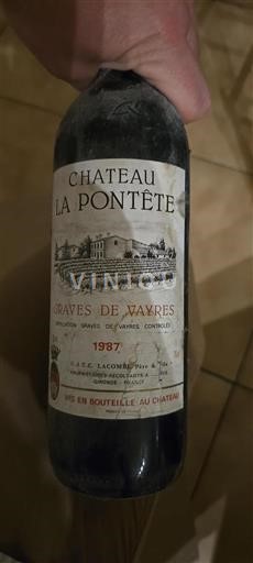 Bordeaux Graves-de-Vayres Château La Pontête 1987