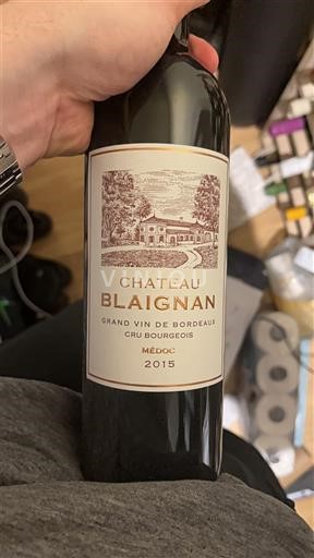 Bordeaux Médoc Cru Bourgeois Château Blaignan 2015