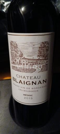 Burdeos Médoc Cru Bourgeois Château Blaignan 2015