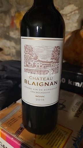Bordeaux Médoc Cru Bourgeois Château Blaignan 2015