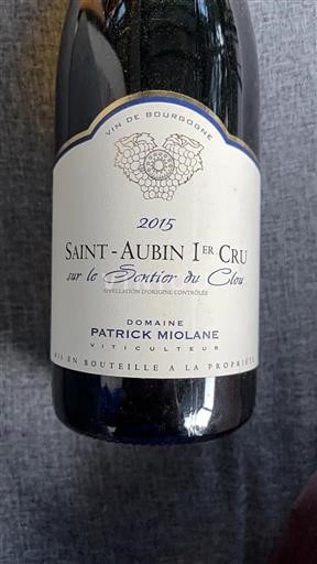 Burgundsko Saint-Aubin Premier Cru Domaine Patrick Miolane Sur le Sentier du Clou 2015