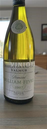 Borgoña Chablis Grand Cru Domaine William Fèvre Valmur 2007