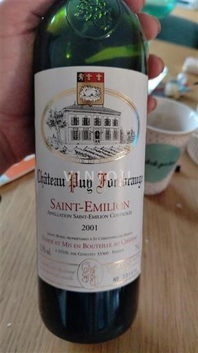 Burdeos Saint-Émilion Château Puy Fombrauge 2001