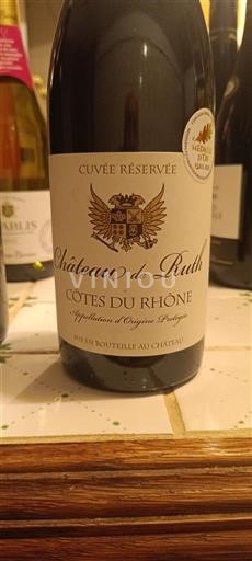Rhônen laakso Côtes-du-rhône Château Ruth Réservée 2024