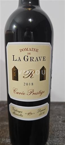 Bordeaux Non specificato Domaine La Grave Prestige 2018
