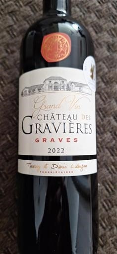 Bordeaux Graves Château Des Gravières 2022