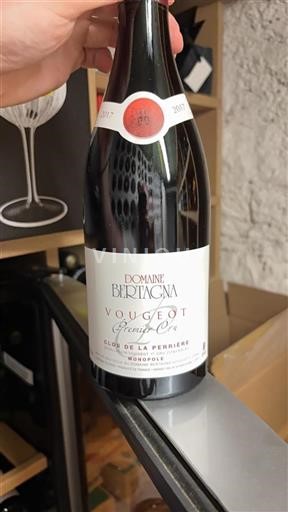 Burgundija Vougeot Premier Cru Domaine Bertagna Clos de la Perrière 2017