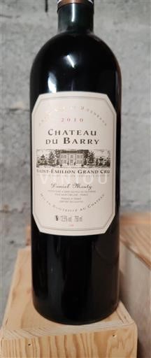 Burdeos Saint-Émilion Gran Cru Grand Cru Château Barry 2010