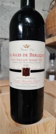 Bordéus Saint-Émilion Grand Cru Grand Cru Château Berliquet Les Ailes de Berliquet 2007