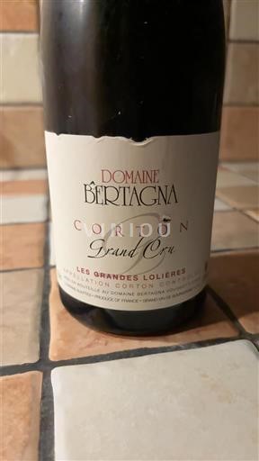 Borgoña Corton Grand Cru Domaine Bertagna Les Grandes Lolières 2017