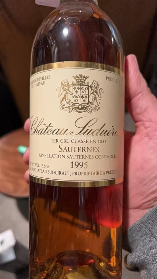 Bordeaux Sauternes Premier Cru Château Suduiraut 1995