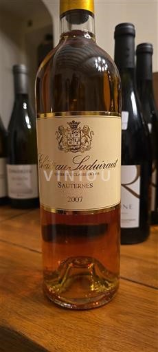 Bordeaux Sauternes Premier Cru Château Suduiraut 2007