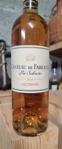 Burdeos Sauternes Château Fargues 2010