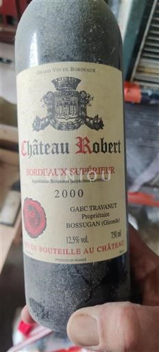 Bordéus Bordeaux Superior Château Robert 2000