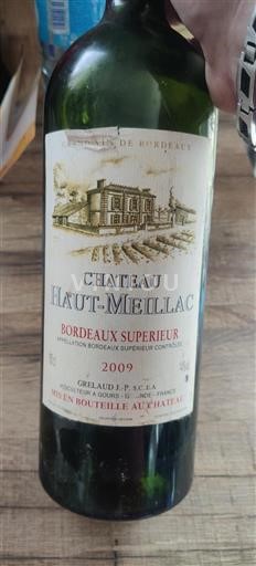Bordeaux Bordeaux Supérieur Château Haut-Meillac 2009