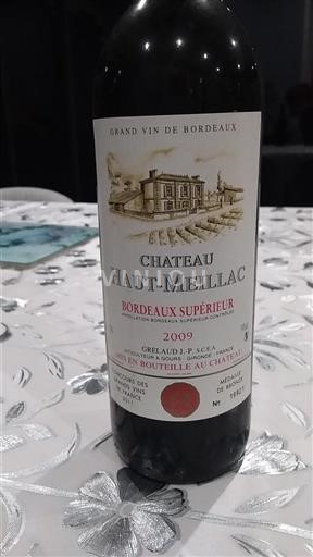Bordeaux Bordeaux Supérieur Château Haut-Meillac 2009