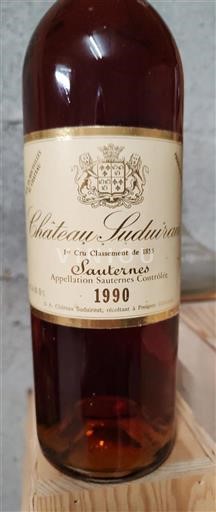 Vin Blanc liquoreux Château Suduiraut 1990 France Bordeaux Sauternes AOC