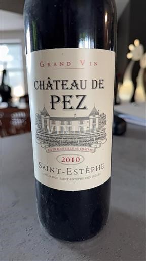 Bordeaux Saint-Estèphe Château de Pez 2010