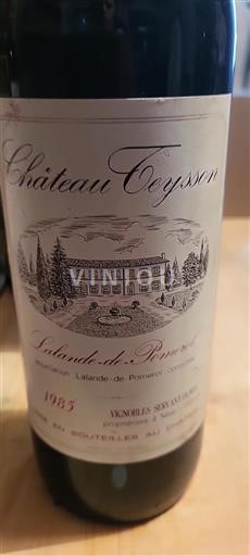 Bordeaux Lalande-de-Pomerol Château Ceysson 1985