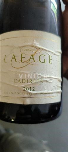 Roussillon Määrittelemätön Domaine Lafage Cadireta 2012