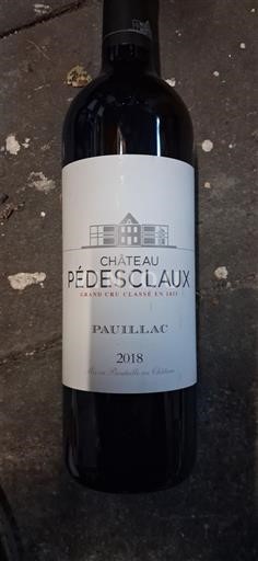 Bordeaux Pauillac Grand Cru Château Pédesclaux 2018