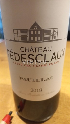 Burdeos Pauillac Grand Cru Château Pédesclaux 2018