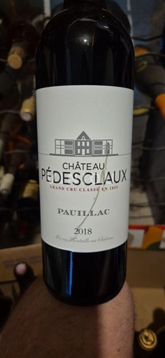 Bordeaux Pauillac Grand Cru Château Pédesclaux 2018