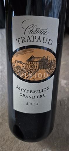 Bordeaux Saint-Émilion Grand Cru Château Trapaud 2014