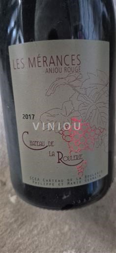 Loiredalen Anjou Château La Roulerie Les Mérances 2017