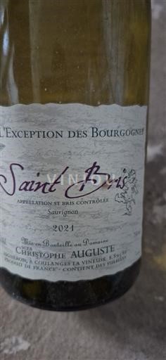Burgundija Saint-Bris Christophe Auguste 2021