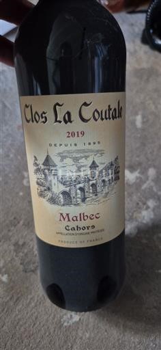 Sud-Ovest Cahors Clos La Coutale 2019