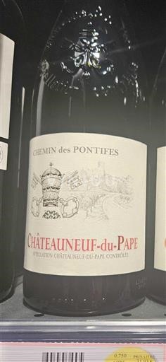 Rona dolina Châteauneuf-du-Pape Chemin des Pontifes Neleten.
