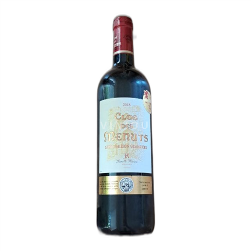 Burdeos Saint-Émilion Grand Cru Clos des Menuts 2018