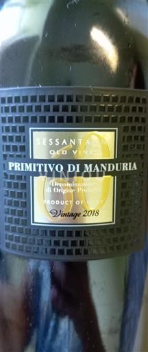 Apulia Primitivo di Manduria Sessantanni Old Vines 2018