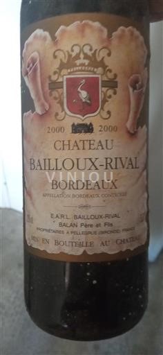 Bordéus Château Bailloux-Rival 2000