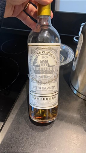 Bordeaux Sauternes Grand Cru Château Myrat 2009