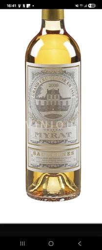 Burdeos Sauternes Grand Cru Château Myrat 2009