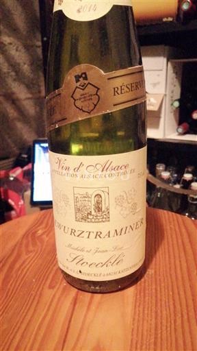 Alsace Grand Cru Stoecklé Réserve 2014