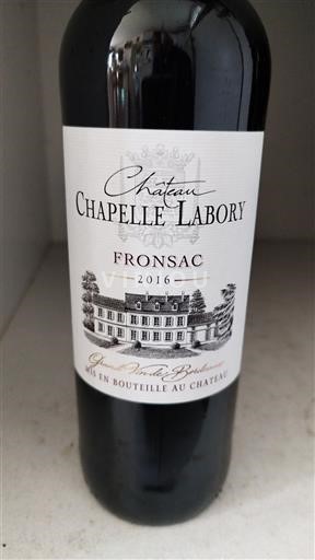 Bordeaux Fronsac Château Chapelle Labory 2016