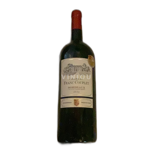 Bordeaux Ospecificerad Château Franc Couplet Médaille d’or LYON 2024 2022