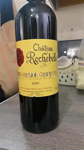 Bordéus Saint-Émilion Grand Cru Grand Cru Rochebelle 2007